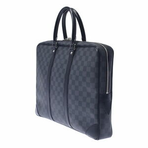 Louis Vuitton Graphite Business Black Porte Bag Voyage Document